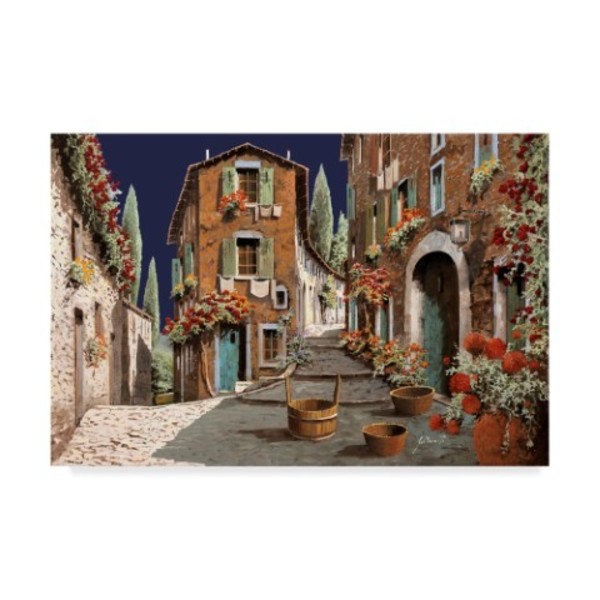 Trademark Fine Art Guido Borelli 'Due Strade al Mattino' Canvas Art, 30x47 ALI34175-C3047GG